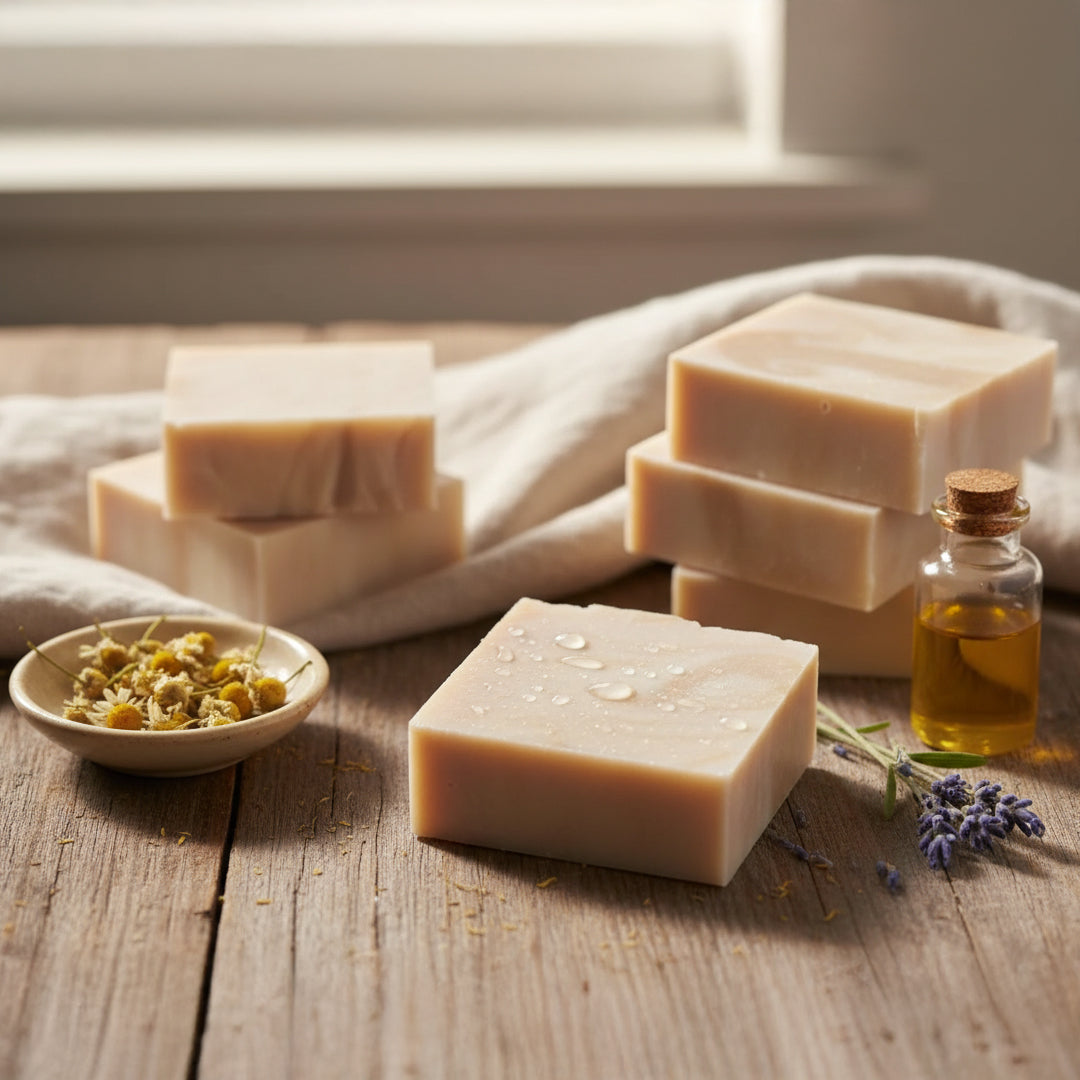 Handgefertigte Naturseifen mit ausgewählten Pflanzenölen und Kräutern aus der Eulenhof-Manufaktur